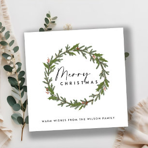 HOLLY BERRY MODERNA ELEGANTE WREATY MERRY NAVIDAD
