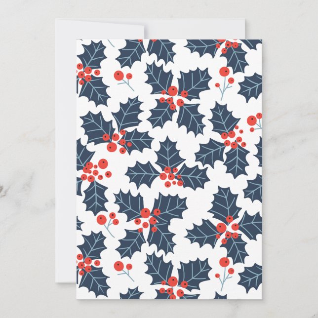 Holly berry sobre blanco (Anverso)