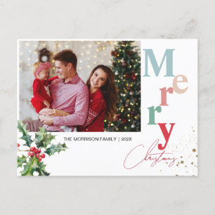 Holly Branches, un Navidad de fotografía familiar