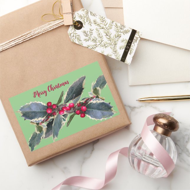 Holly Cust europeo. Pegatina verde (Regalar)