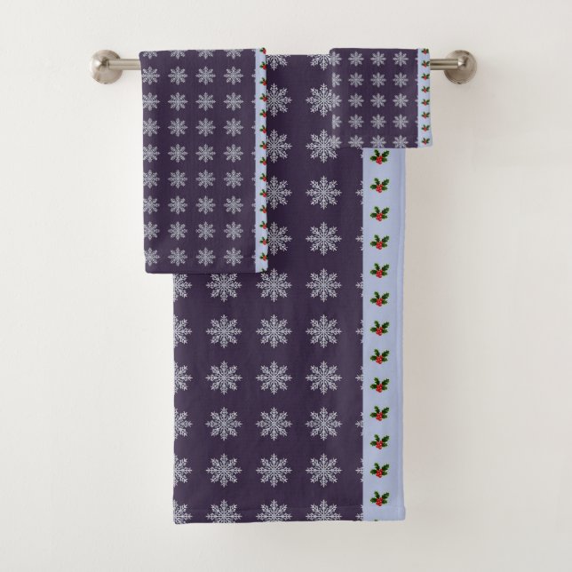 Holly deja copos de nieve estacional (In situ)