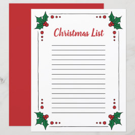 Holly deja el borde de la página de Navidades de c