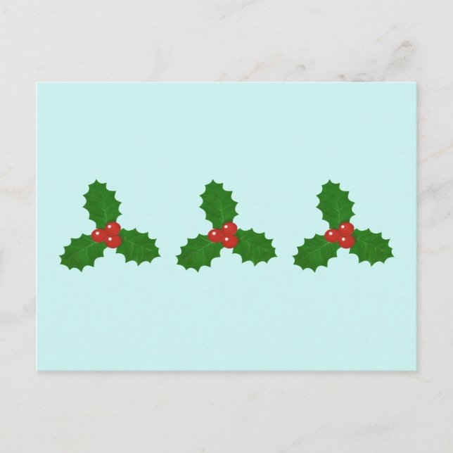 Holly deja la tarjeta postal de vacaciones (Anverso)