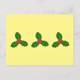 Holly deja la tarjeta postal de vacaciones