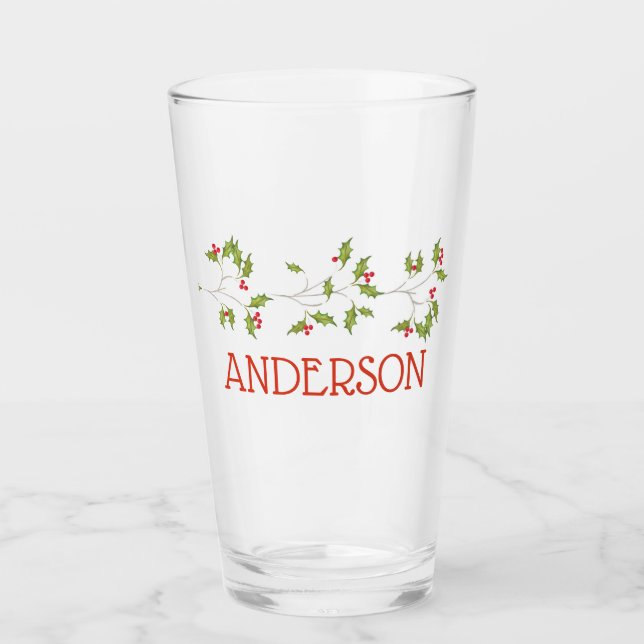 Holly Holiday Glass (Anverso)