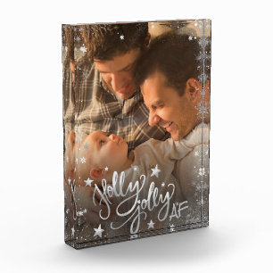 Holly Jolly AF   Foto de Relieve metalizado de imi