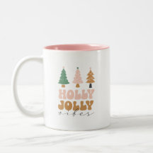 Holly jolly navidad presente taza de café
