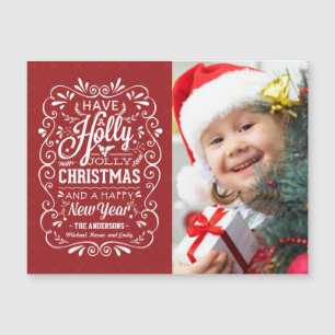 Holly Jolly Navidades Holiday Chalk Art Photo