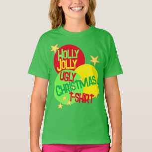 Holly Jolly Ugly Navidades camiseta de niño con ca