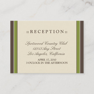 ::holly: Tarjeta de recepción de 3.5"x2.5" simple 