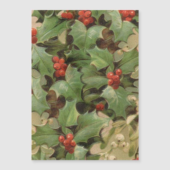 Holly Tree Navidades Holiday Vintage (Anverso)