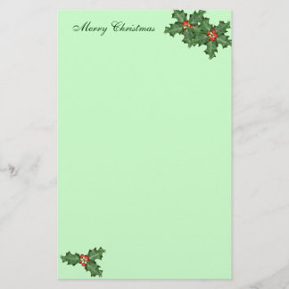 Holly y Berries, Navidades escribiendo papel