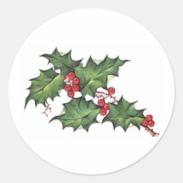 Holly y Berries | Navidades Pegatinas de vacacione
