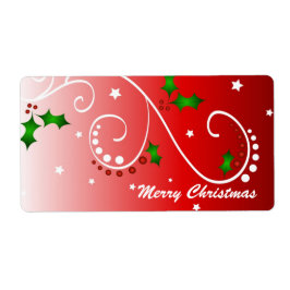 Holly y estrellas - Etiqueta