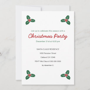 Holly y presenta la invitación de la fiesta de los