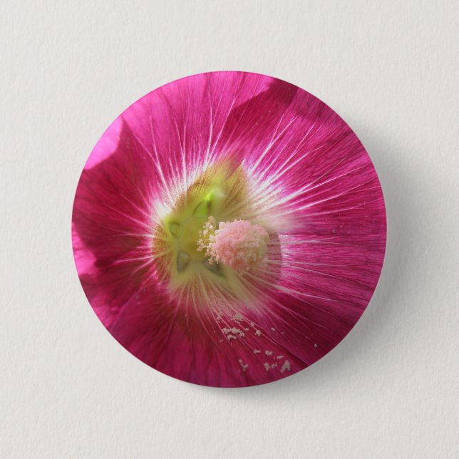 Hollyhock botón rosa profundo (Anverso)