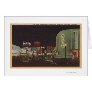 Hollywood, CA - calle de la vid de la puesta del