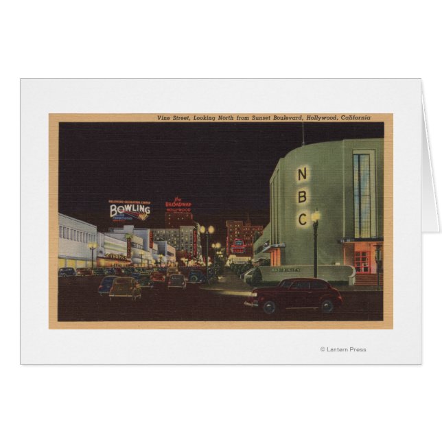 Hollywood, CA - Vine Street desde el atardecer (Anverso (Horizontal))