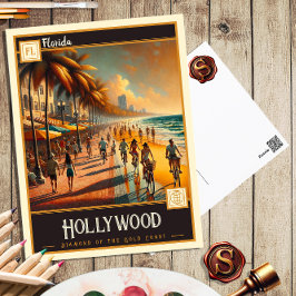 Hollywood, Florida | Postal de época