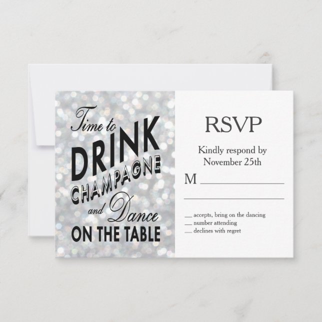Hollywood Glam RSVP (Anverso)