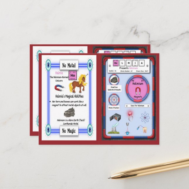 Holmia - Tarjeta de juego Holmium Horn Unicorn (Anverso/Reverso In Situ)