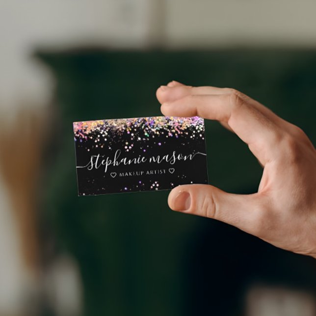 Holo Purpurina Makeup Artista tarjeta de visita ne (Subido por el creador)