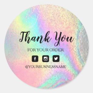 Holografía Pegatina Unicornio . Elegancia y armoní