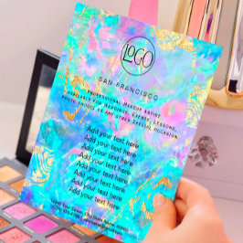 holograma de crystal opal FAUX Flyer