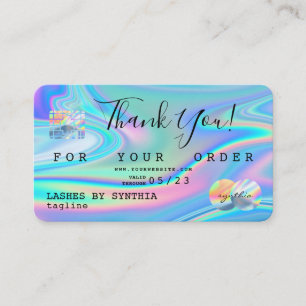 Holograma Gracias Estilo De Tarjeta De Crédito Mod