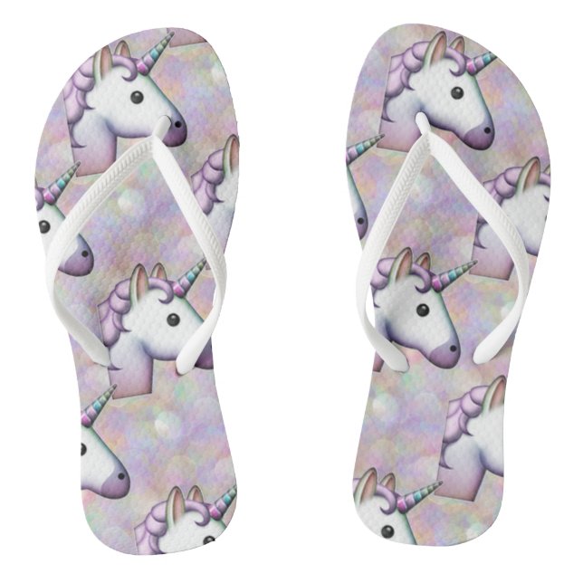 holograma unicornio zapatos de emoji sandalias san (Plantilla)