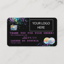 Holograph Unicorn Drips GRACIAS tarjeta de crédito