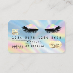 Holograph Unicorn Drits Tarjetas de crédito latiga