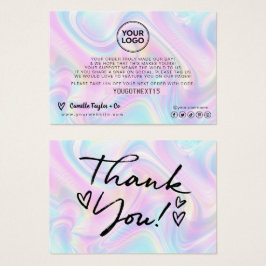 Holographic Customer Thank You - Add Your Logo