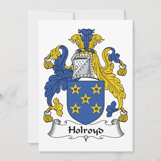 Holroyd Family Crest (Anverso)