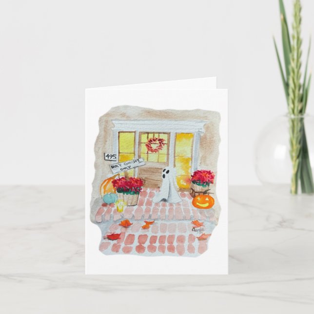 Holy Ghost Funny Halloween Card (Anverso)