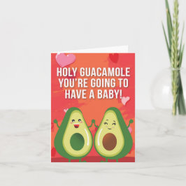 Holy Guacamole Puns Tarjeta de felicitación Baby S