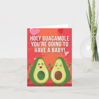 Holy Guacamole Puns Tarjeta de felicitación Baby S