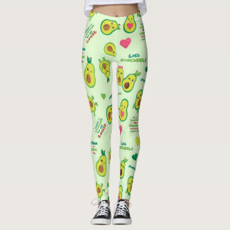 Holy Guacamole: Whimsical Avocado Lover Leggings