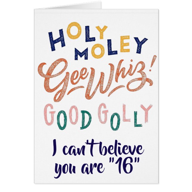 HOLY MOLY Y BUENA BUENA BUENA QUE SEA ****16**** (Frente)