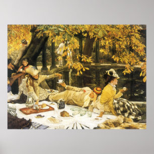 Holyday, el picnic de James Tissot, arte victorian