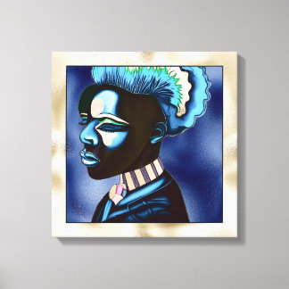 Hombre africano de arte pop colorido