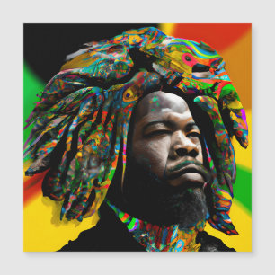 Hombre afroamericano negro jocoso 11 rey