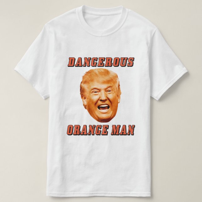 Hombre anaranjado peligroso de la camisa el | de (Diseño del anverso)