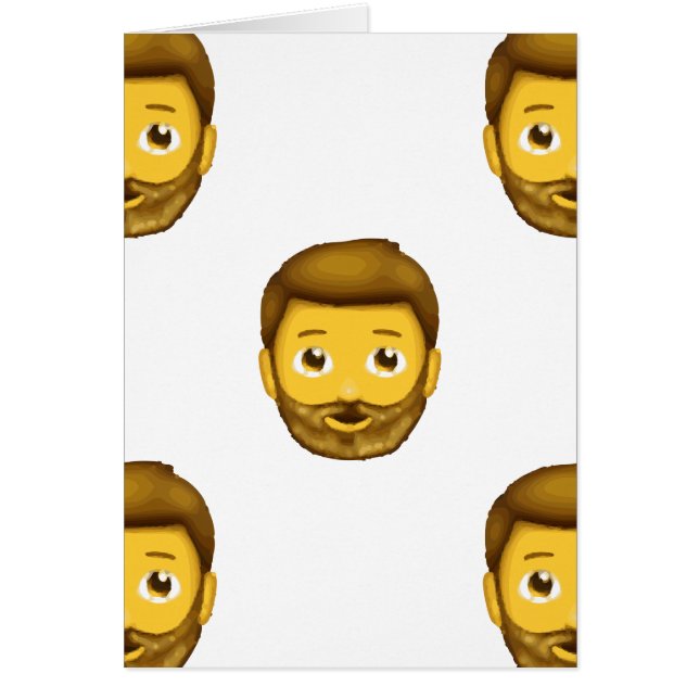 hombre barbudo de emoji (Frente)