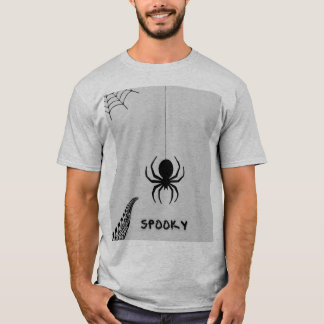 hombre camiseta media manga diseño araña