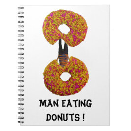 ¡Hombre comiendo Donuts! Cuaderno