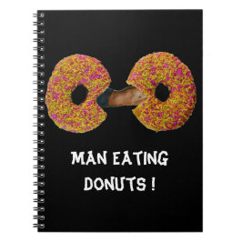 ¡Hombre comiendo Donuts! Cuaderno