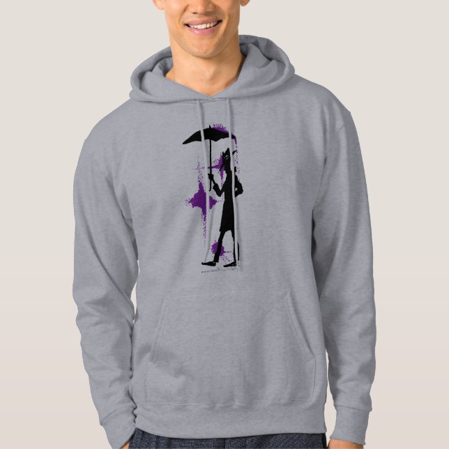 Hombre con diseño fresco de la sudadera con (Anverso)