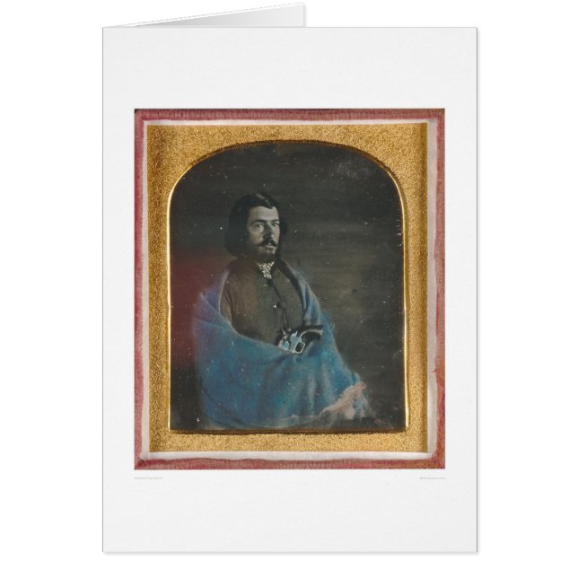 Hombre con la capa azul y revólver (40455) (Frente)