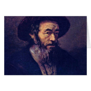 Hombre con una barba. Por el seguidor de Rembrandt